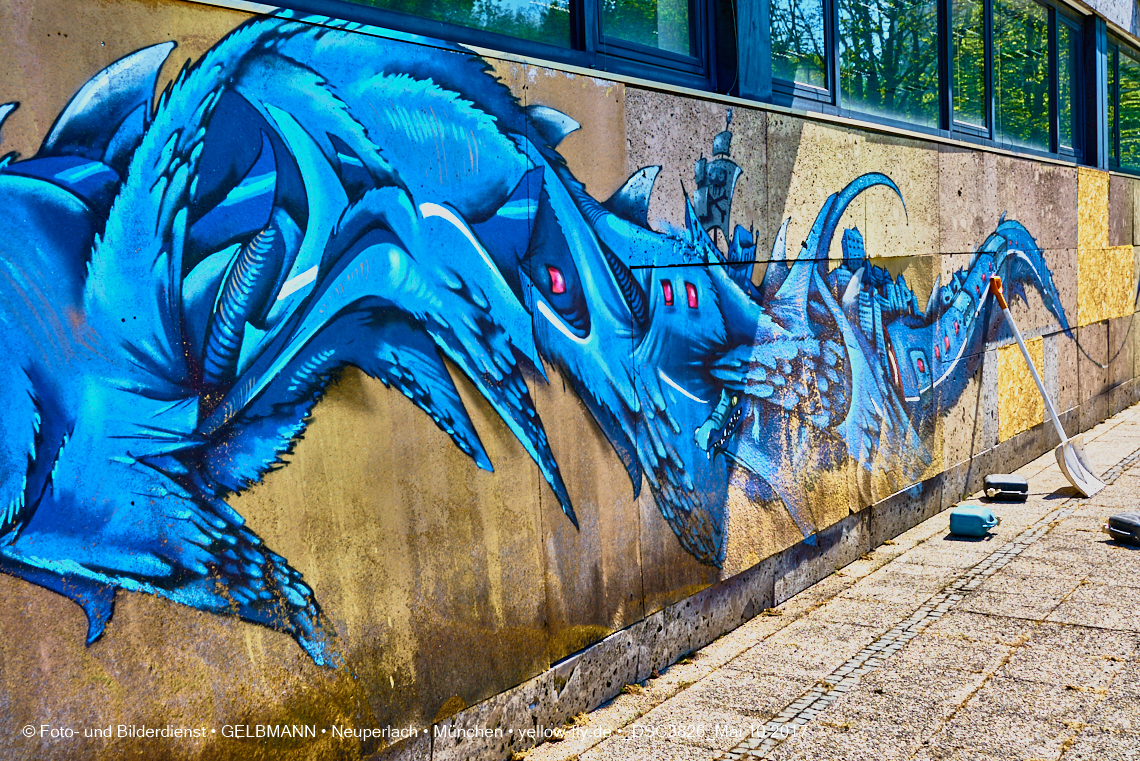 21.03.2017 - Abrissbaustelle Quiddezentrum in Neuperlach
